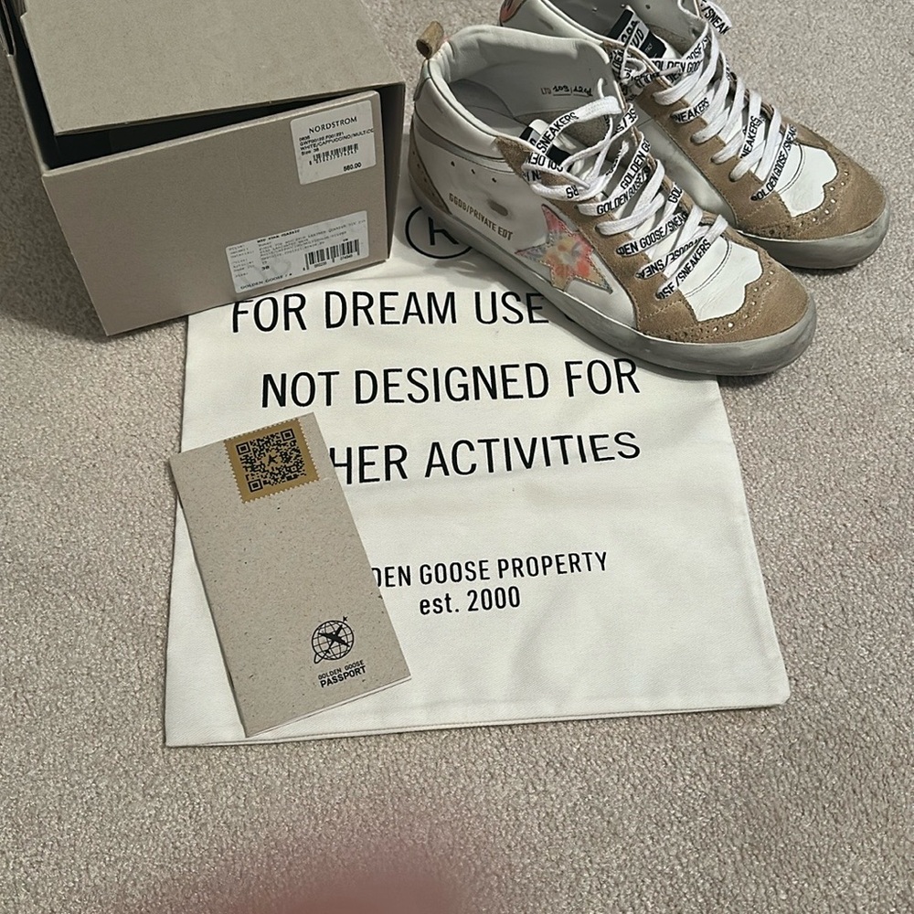 Golden Goose Women's Sneakers - Brown and White